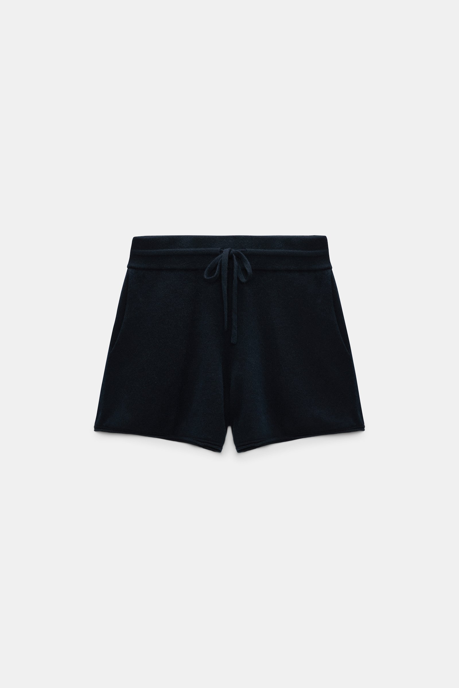 Dorothee Schumacher Merino-cashmere drawstring shorts night blue