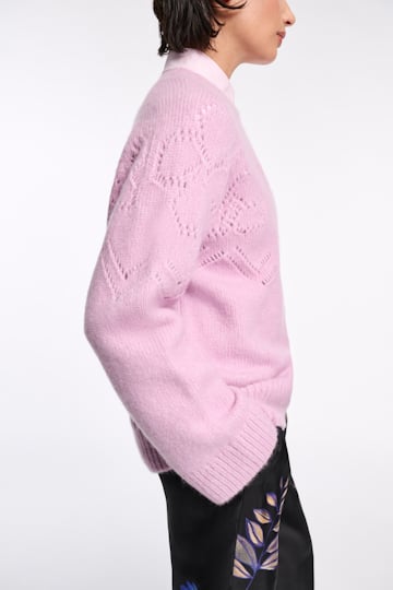 Dorothee Schumacher Pullover with D-rose pointelle hibiscus