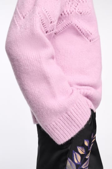 Dorothee Schumacher Pullover with D-rose pointelle hibiscus