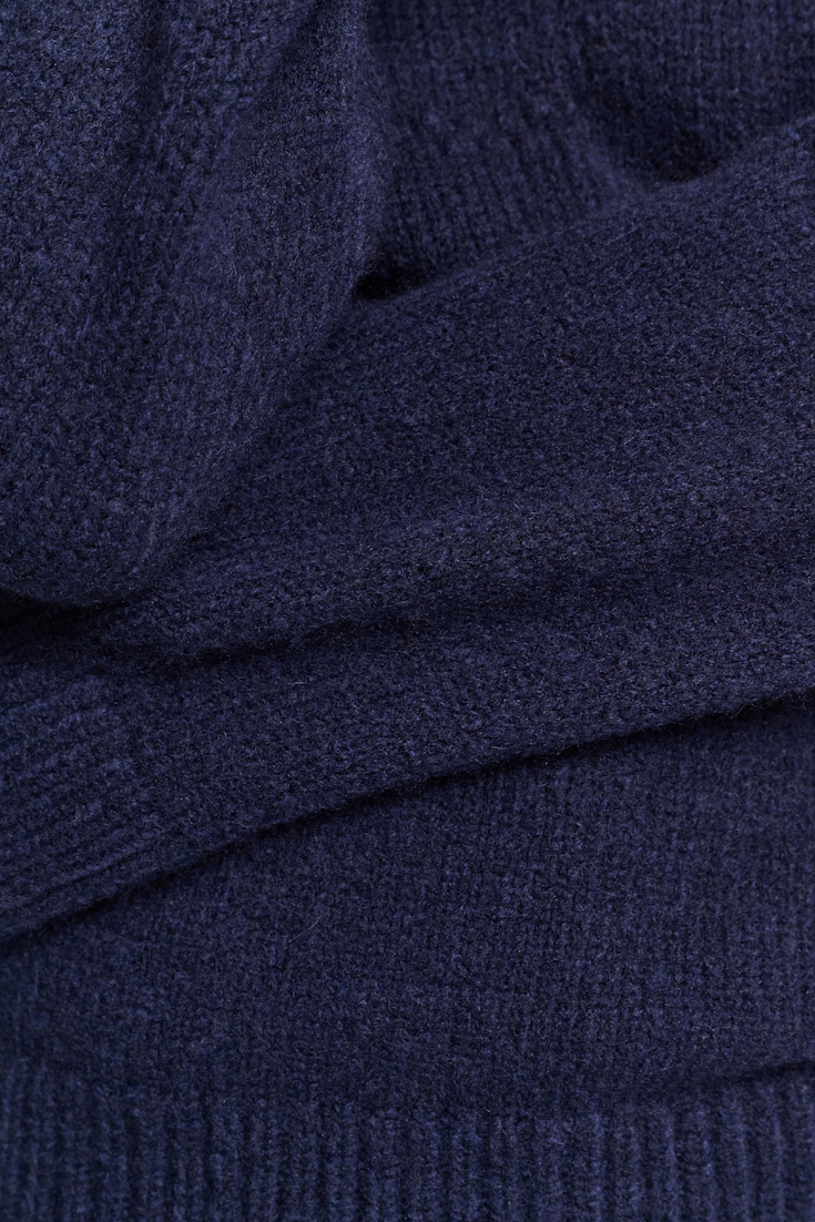 Dorothee Schumacher Pullover with D-rose pointelle navy