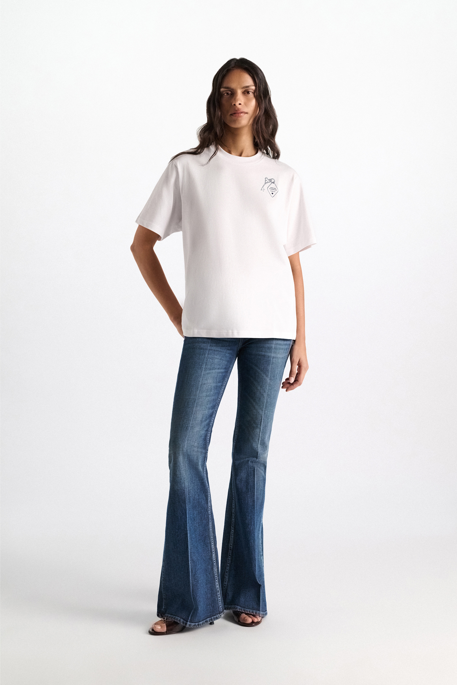 Dorothee Schumacher "Mi casa es tu casa" T-shirt Hamburg Model Front View