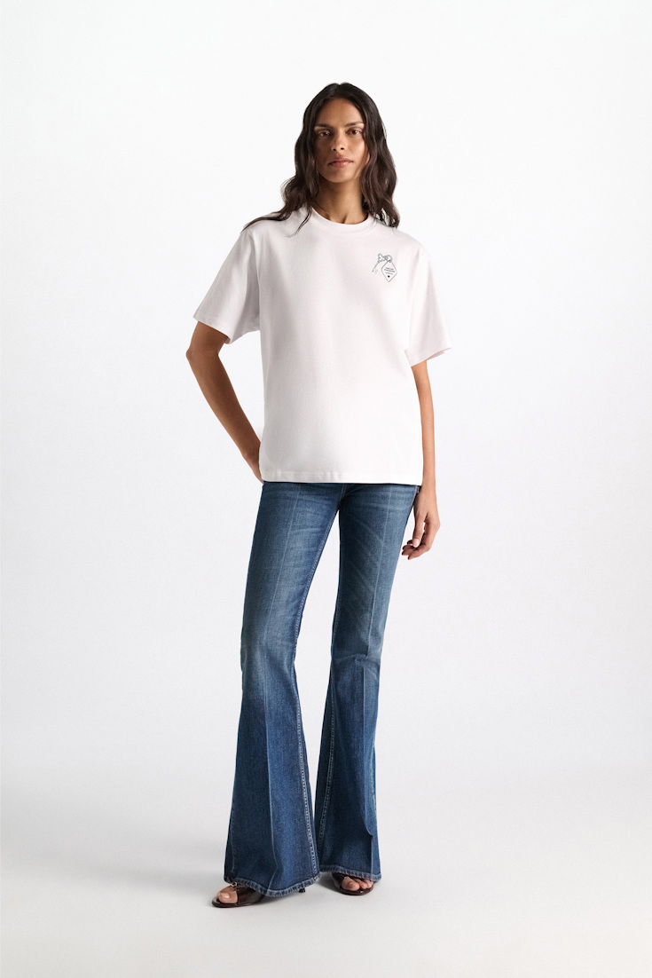 Dorothee Schumacher "Mi casa es tu casa" T-shirt Hamburg Model Front View