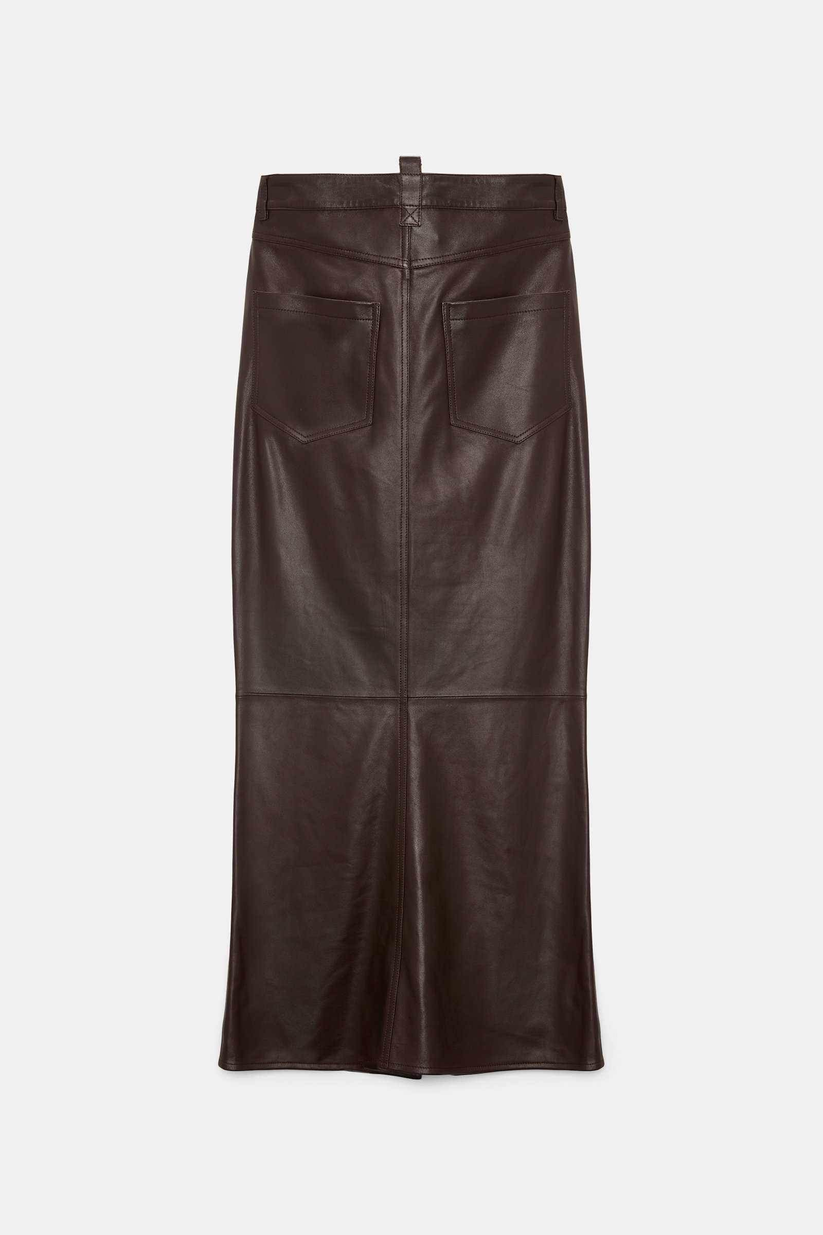 Dorothee Schumacher Leather skirt black chocolate