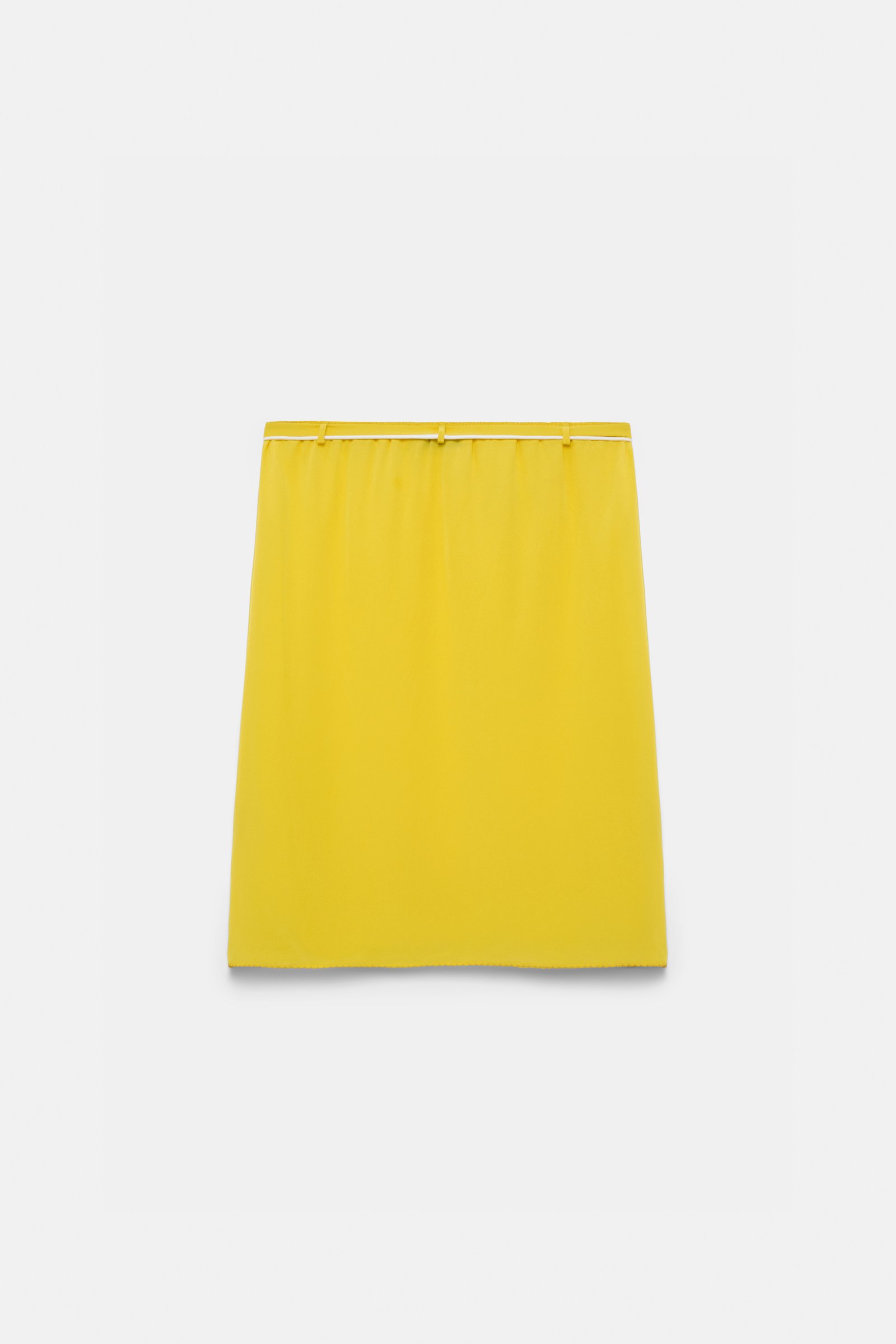 Dorothee Schumacher Silk skirt with XL flower brooch sun