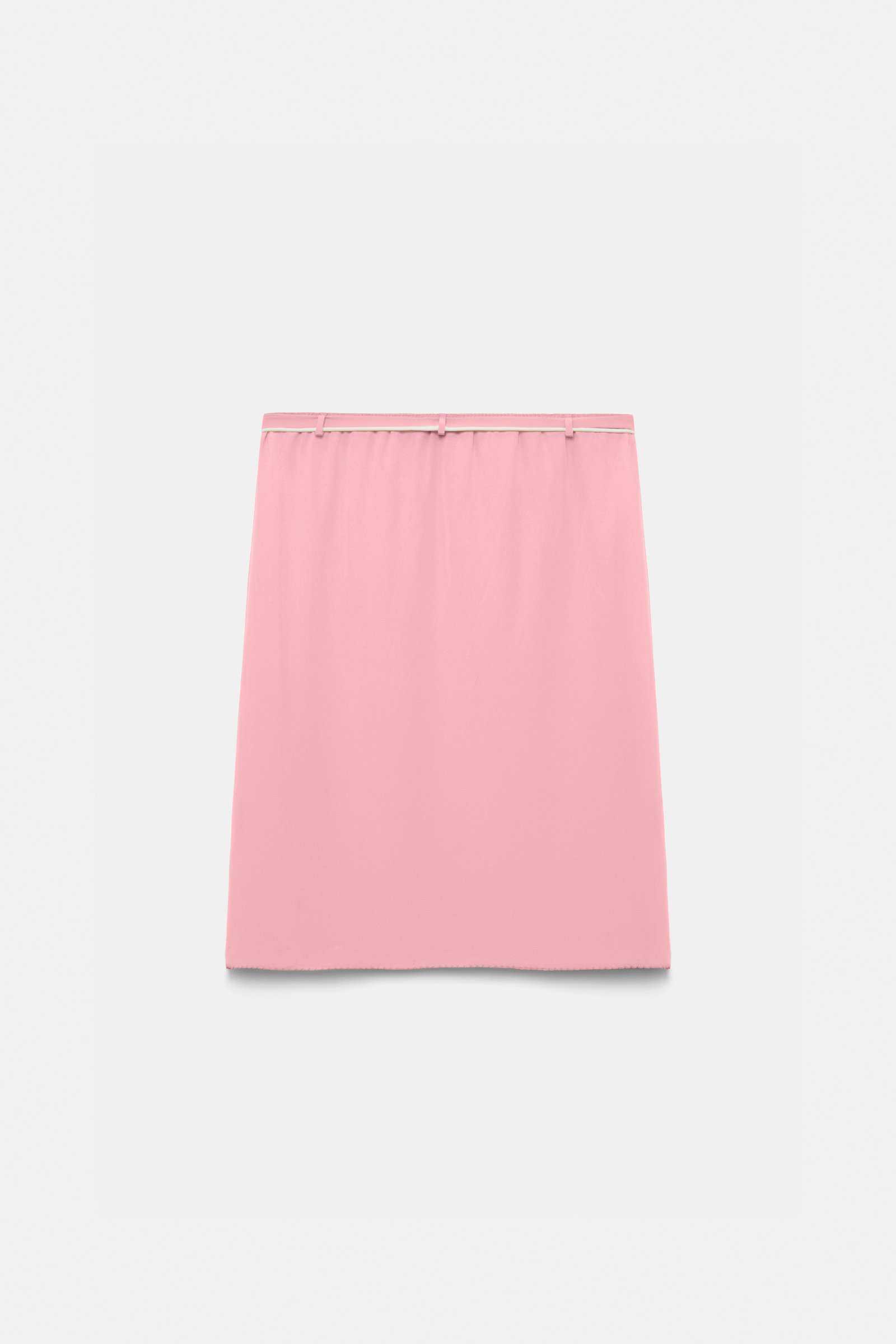 Dorothee Schumacher Silk skirt with XL flower brooch Rose