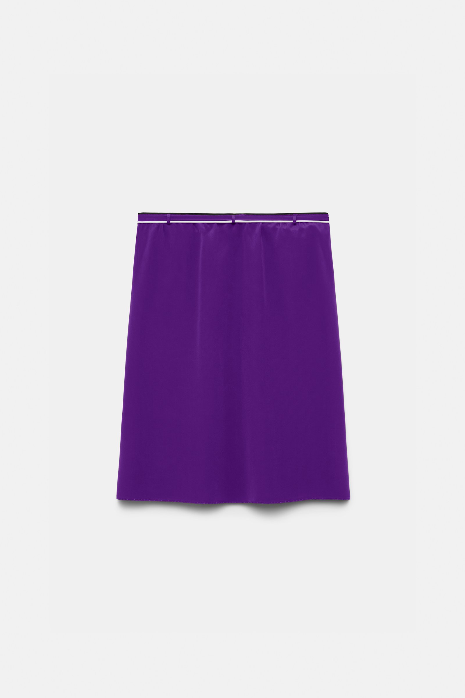 Dorothee Schumacher Seidenrock mit Maxi-Blumenbrosche lilac