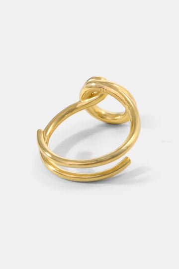 Dorothee Schumacher Set mit 4 vergoldeten LOVE-Ringen gold