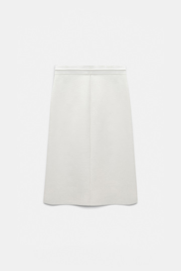 Dorothee Schumacher Knit stretch cotton skirt eggshell