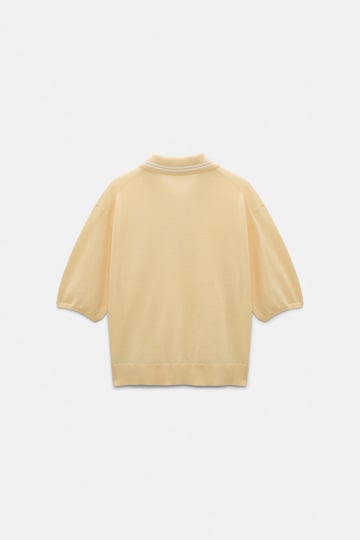 Dorothee Schumacher Strick-Poloshirt mit Stickerei pastis