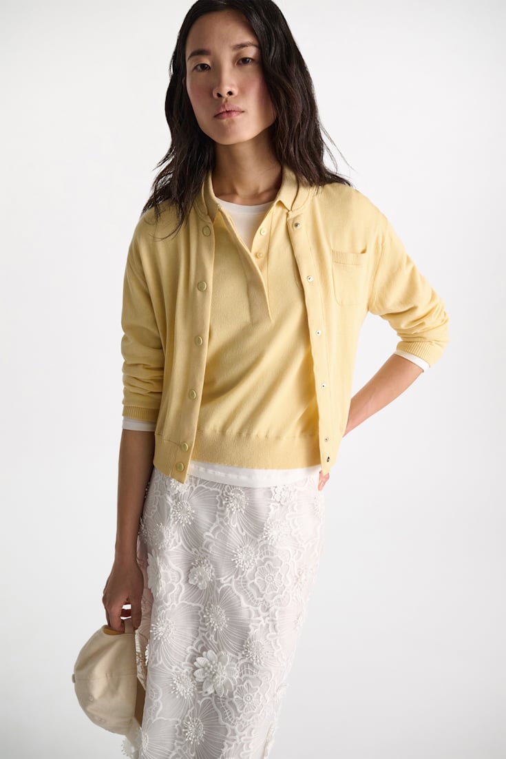 Dorothee Schumacher Cardigan im Bomberjacken-Stil pastis