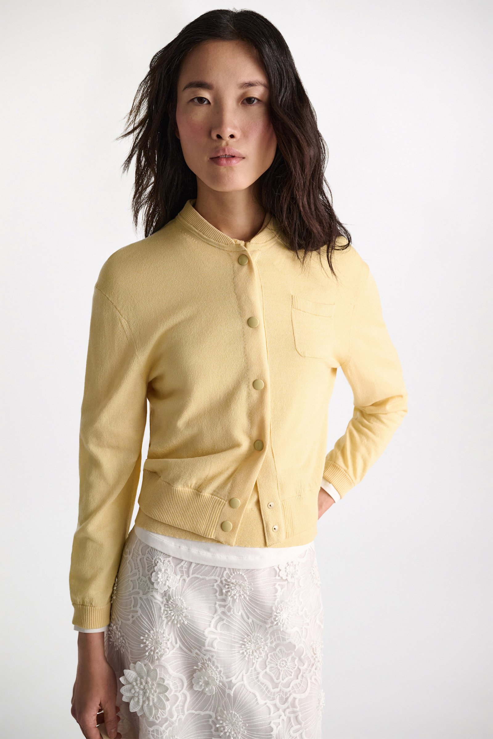 Dorothee Schumacher Cardigan im Bomberjacken-Stil pastis