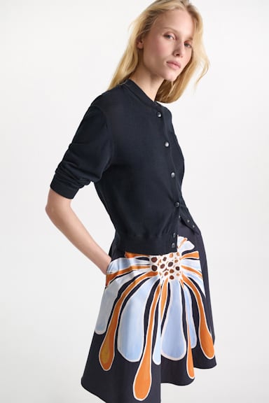 Dorothee Schumacher Cardigan im Bomberjacken-Stil true navy