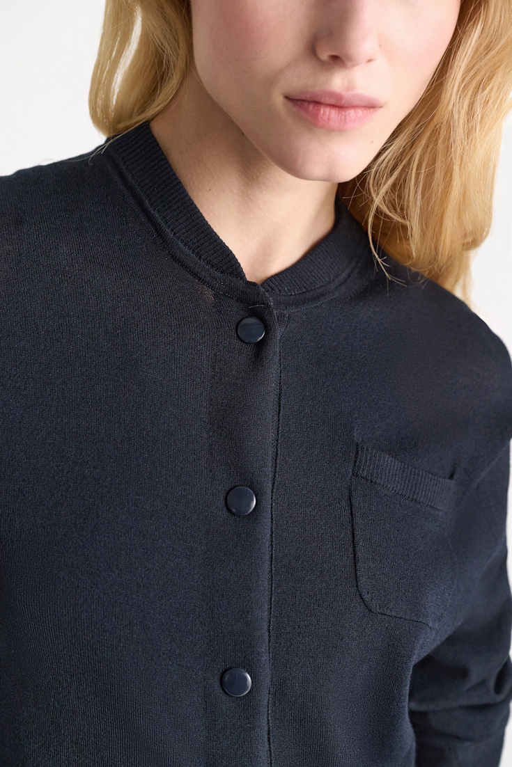 Dorothee Schumacher Cardigan im Bomberjacken-Stil true navy