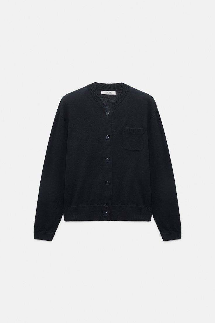 Dorothee Schumacher Cardigan im Bomberjacken-Stil true navy