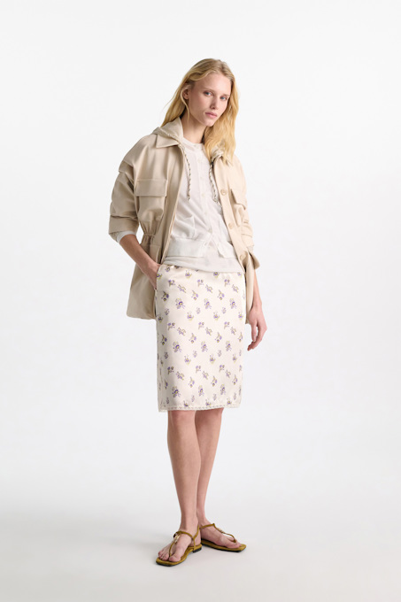 Stretch cotton twinset