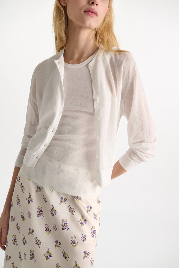 Dorothee Schumacher Stretch cotton twinset eggshell