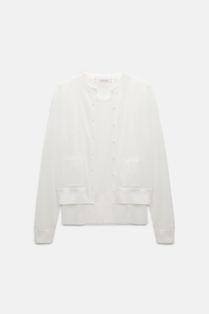 Dorothee Schumacher Stretch cotton twinset eggshell