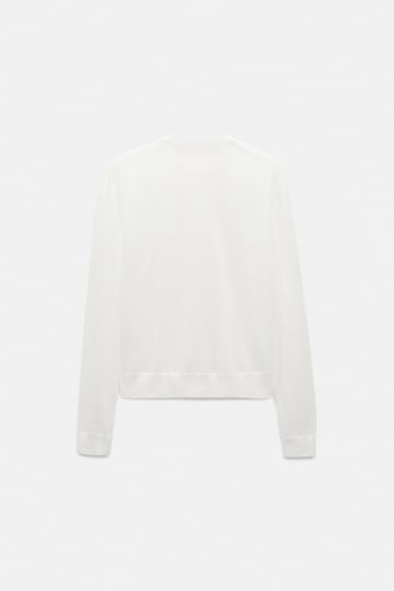 Dorothee Schumacher Twinset aus Baumwoll-Stretch eggshell