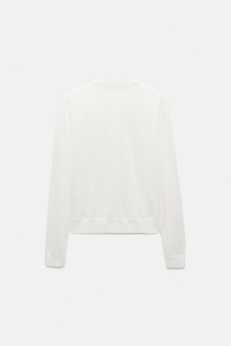 Dorothee Schumacher Stretch cotton twinset eggshell