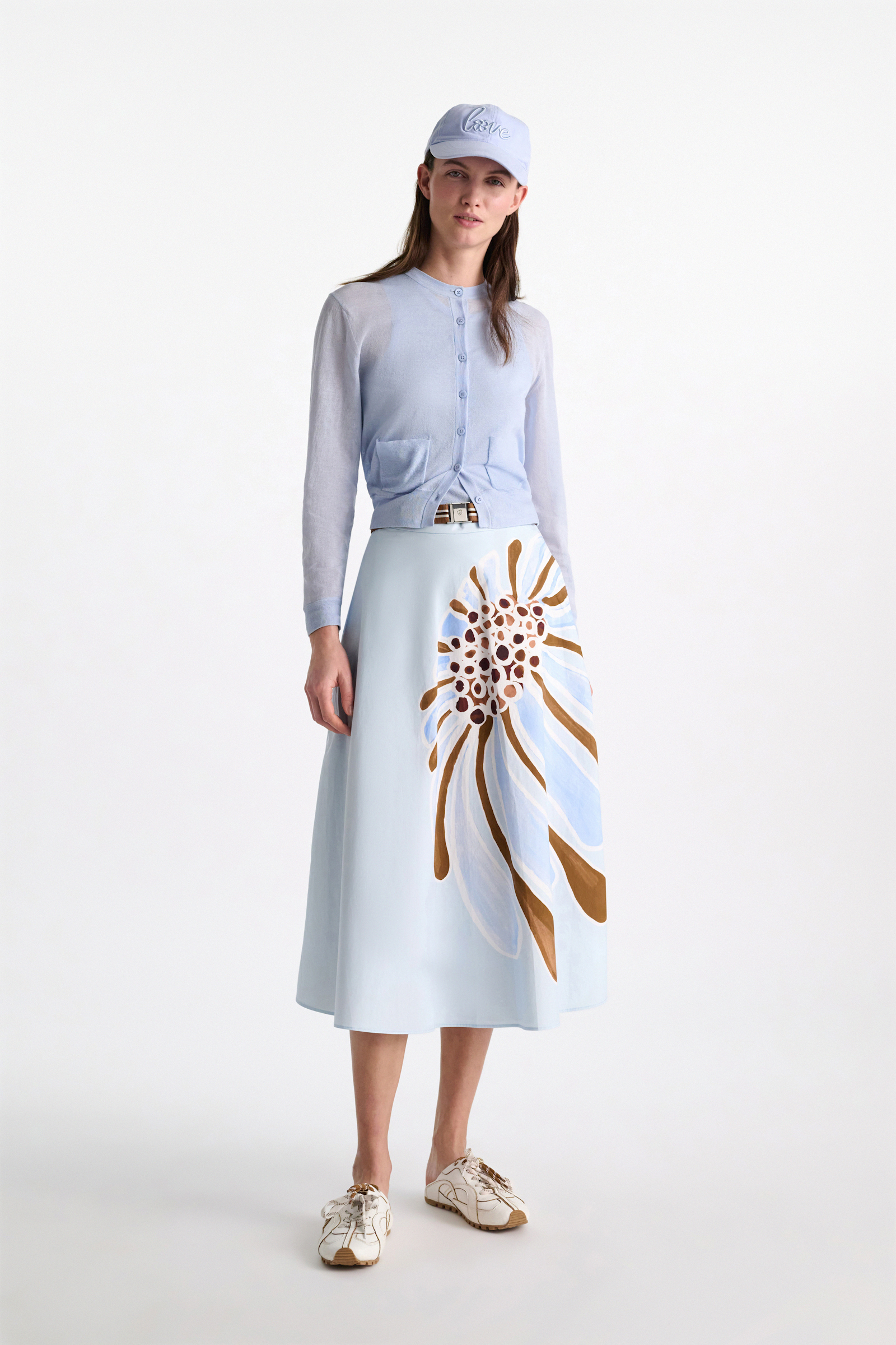 Dorothee Schumacher Twinset aus Baumwoll-Stretch oxford blue