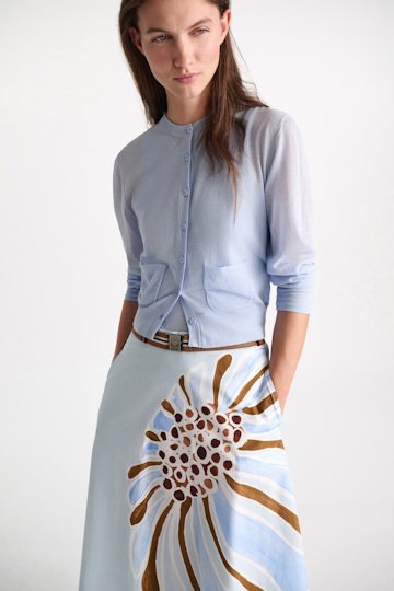 Dorothee Schumacher Stretch cotton twinset oxford blue