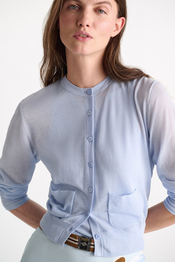 Dorothee Schumacher Stretch cotton twinset oxford blue