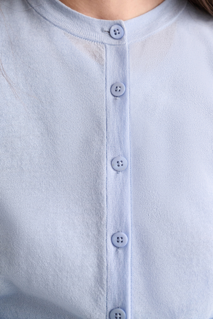 Dorothee Schumacher Twinset aus Baumwoll-Stretch oxford blue