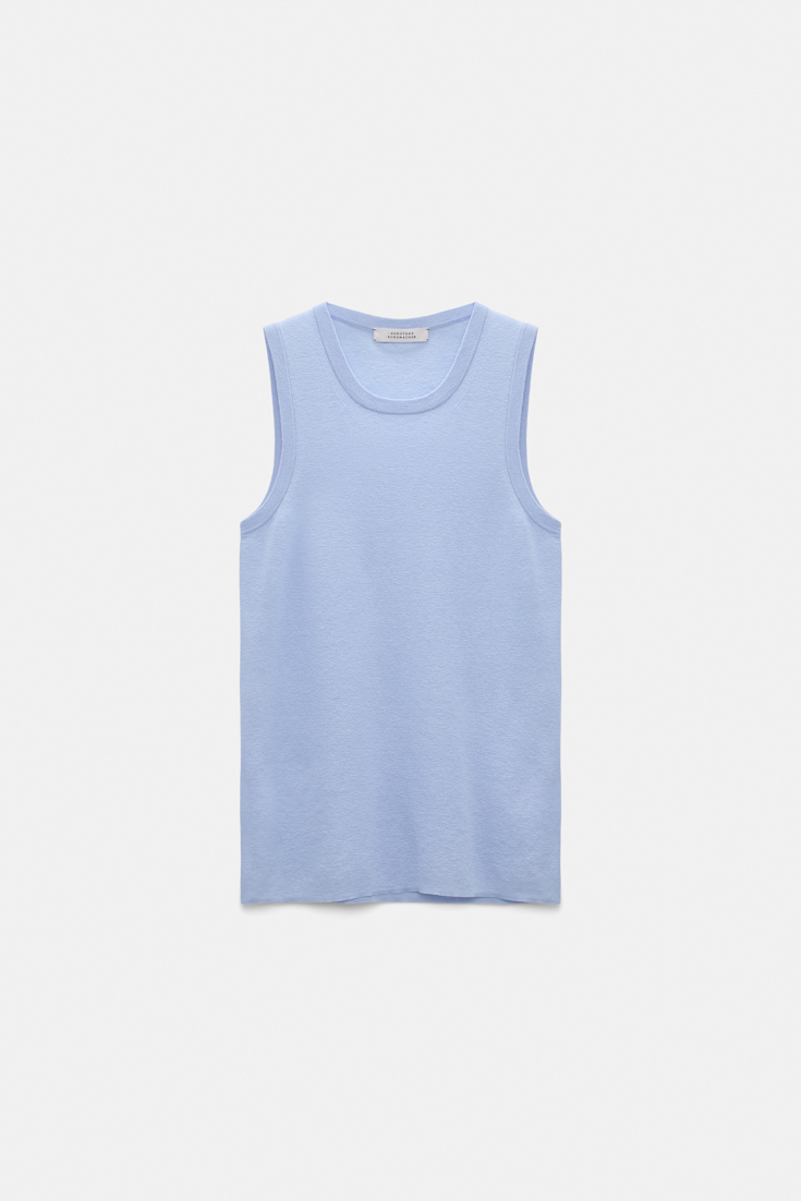 Dorothee Schumacher Twinset aus Baumwoll-Stretch oxford blue