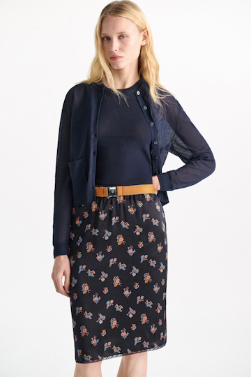 Dorothee Schumacher Stretch cotton twinset blue night