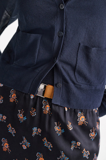 Dorothee Schumacher Stretch cotton twinset blue night