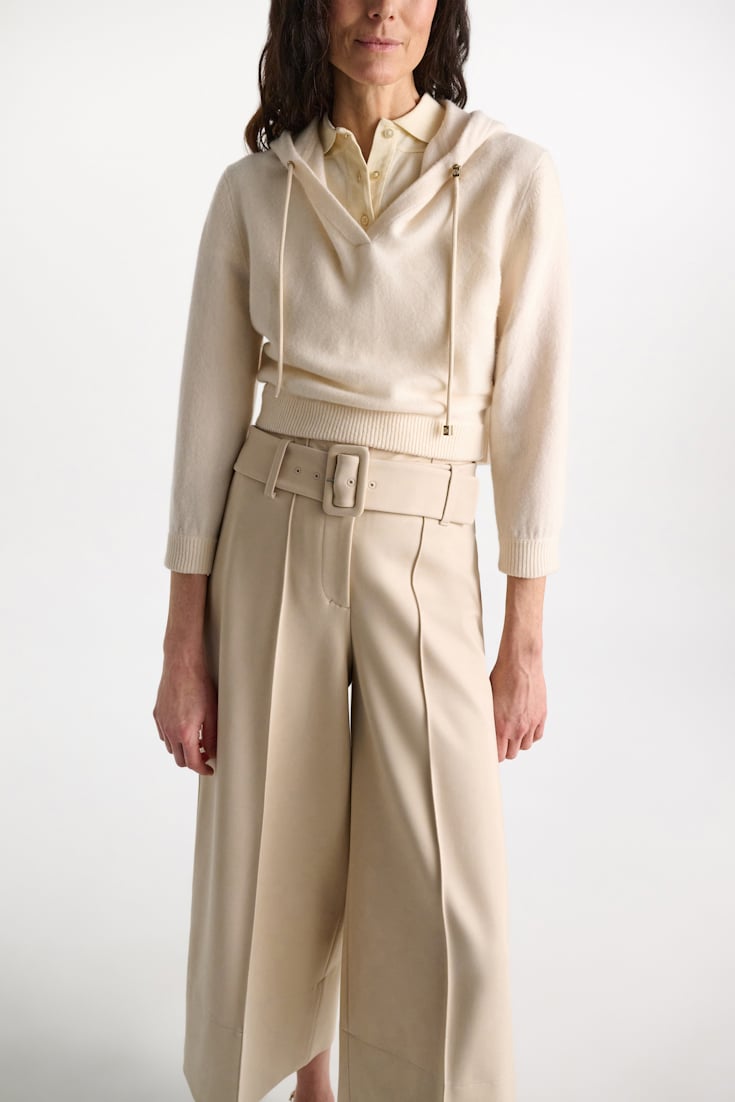 Dorothee Schumacher Hooded Pullover camellia white