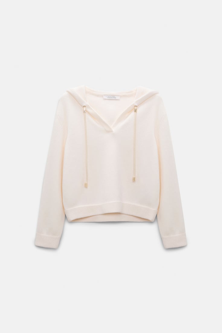 Dorothee Schumacher Hooded Pullover camellia white