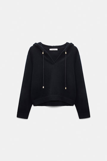 Dorothee Schumacher Hooded Pullover dark navy