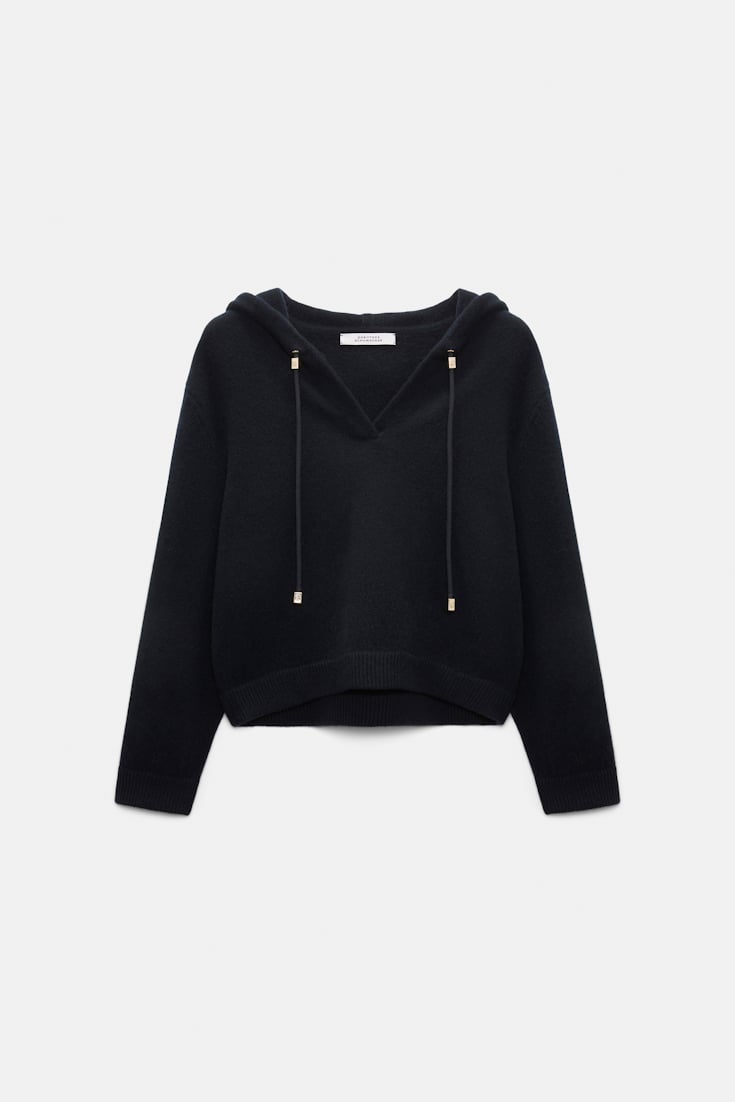 Dorothee Schumacher Hooded Pullover dark navy