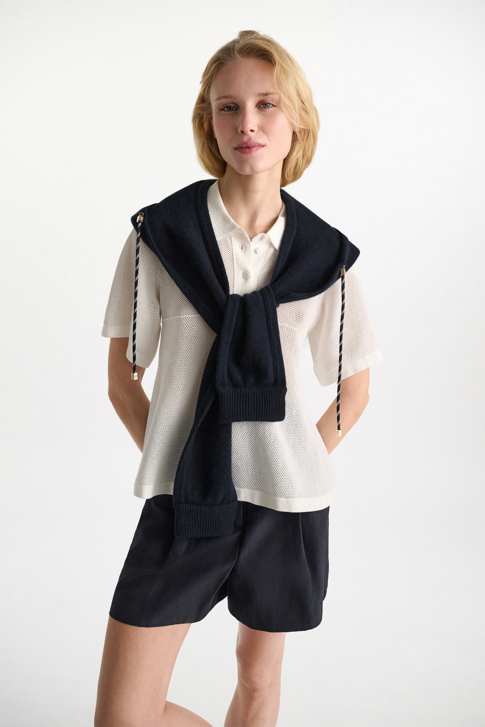 Dorothee Schumacher Hood accessory dark navy