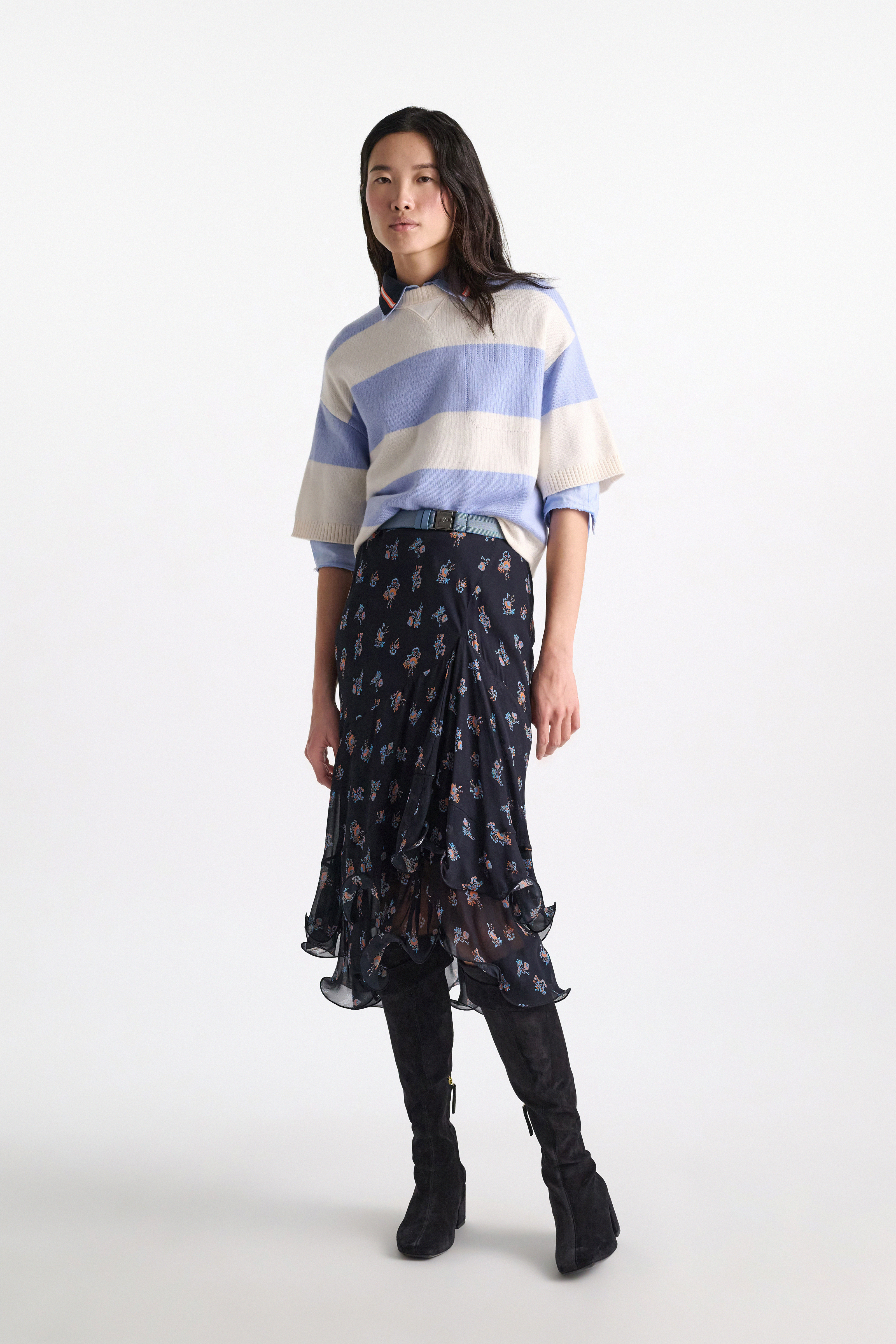 Dorothee Schumacher Merino-cashmere striped knit