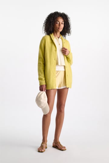 Dorothee Schumacher Merino-cashmere knit bomber jacket goldfinch