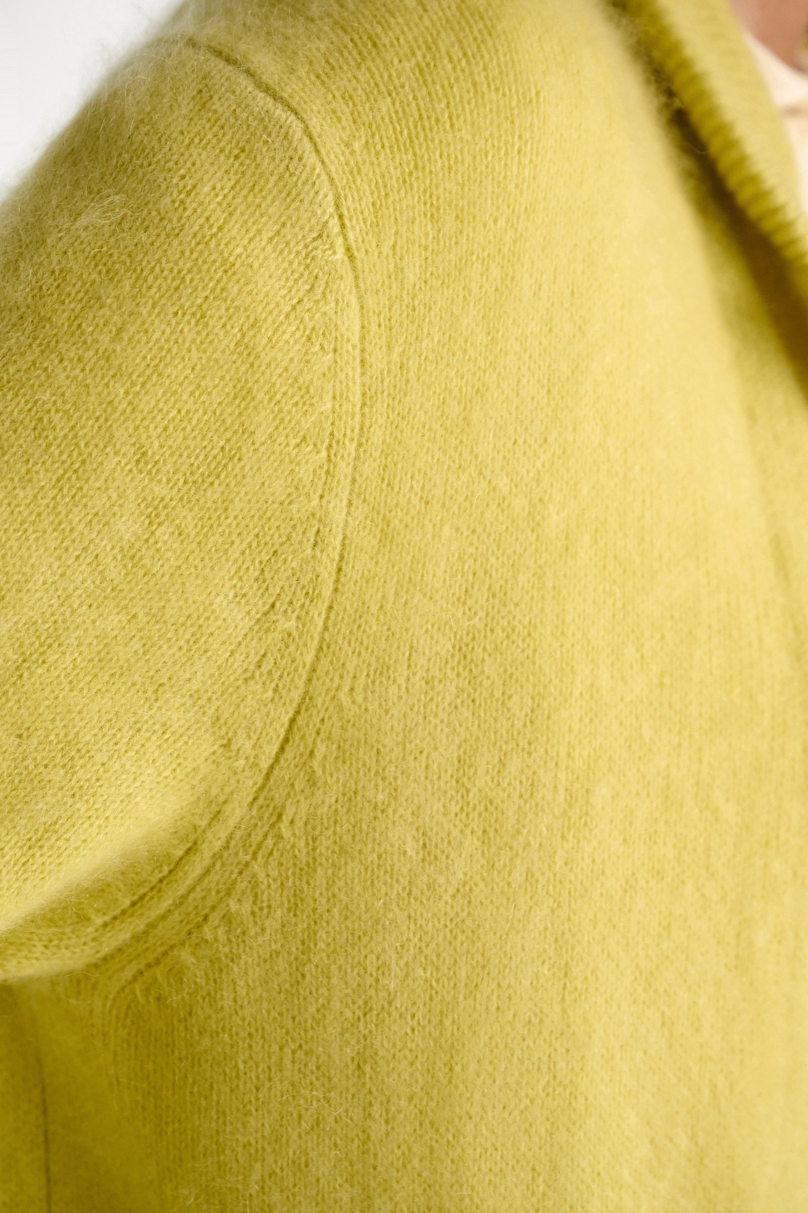 Dorothee Schumacher Merino-cashmere knit bomber jacket goldfinch