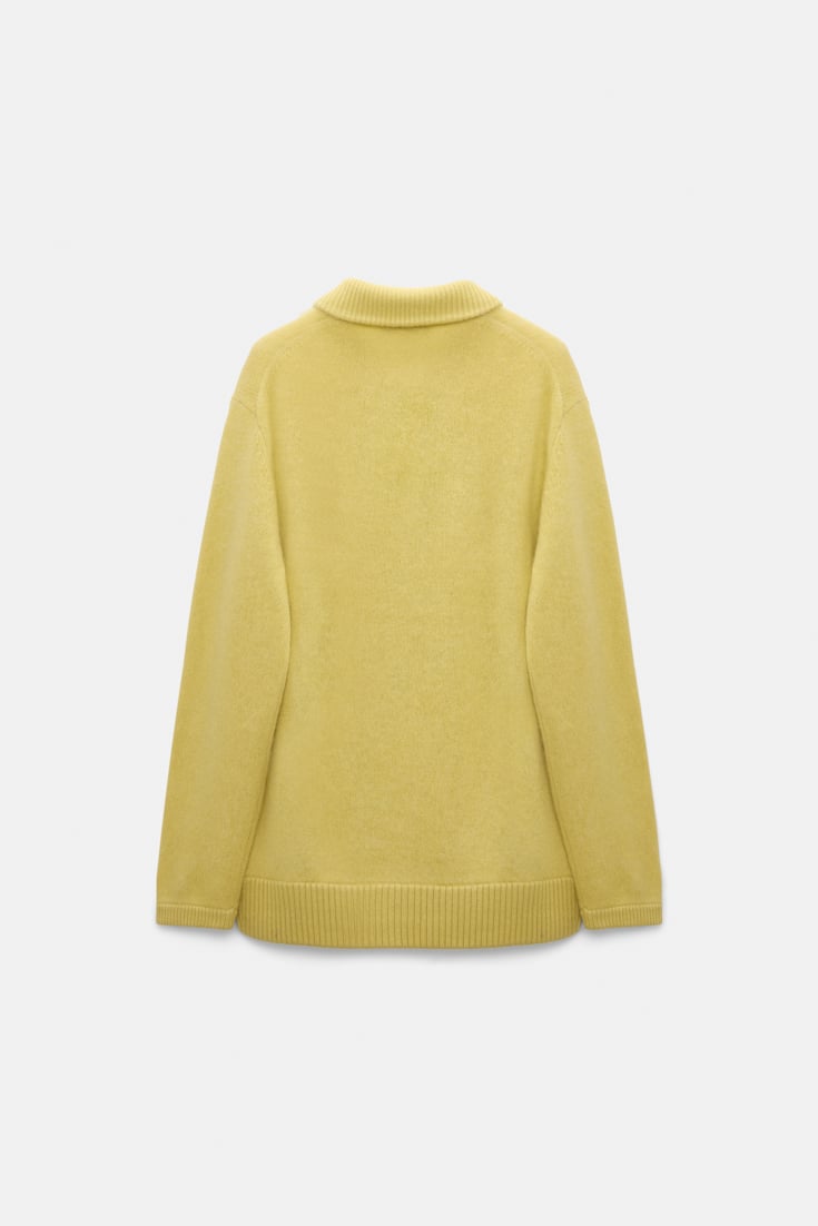 Dorothee Schumacher Merino-cashmere knit bomber jacket goldfinch