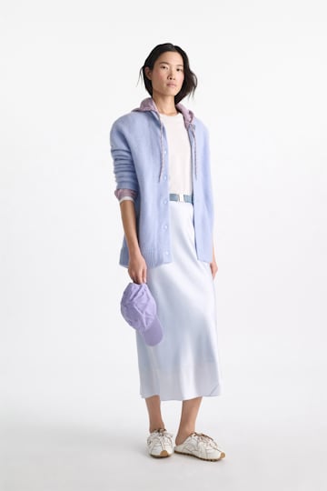 Dorothee Schumacher Merino-cashmere knit bomber jacket arctic