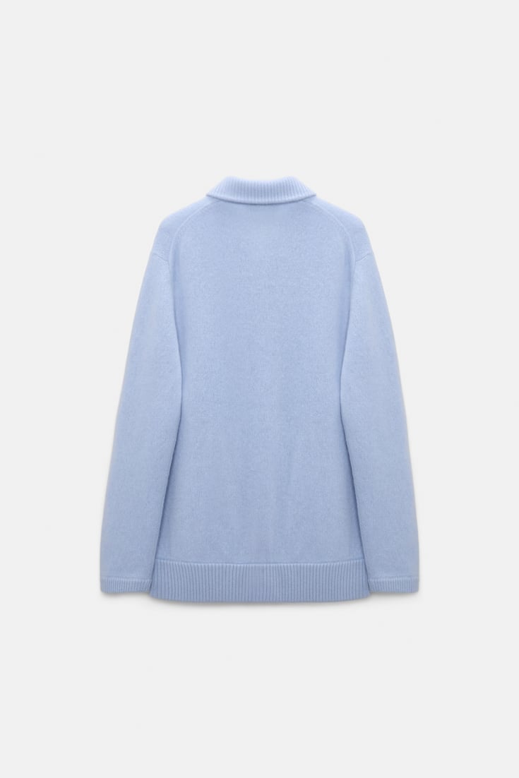 Dorothee Schumacher Merino-cashmere knit bomber jacket arctic