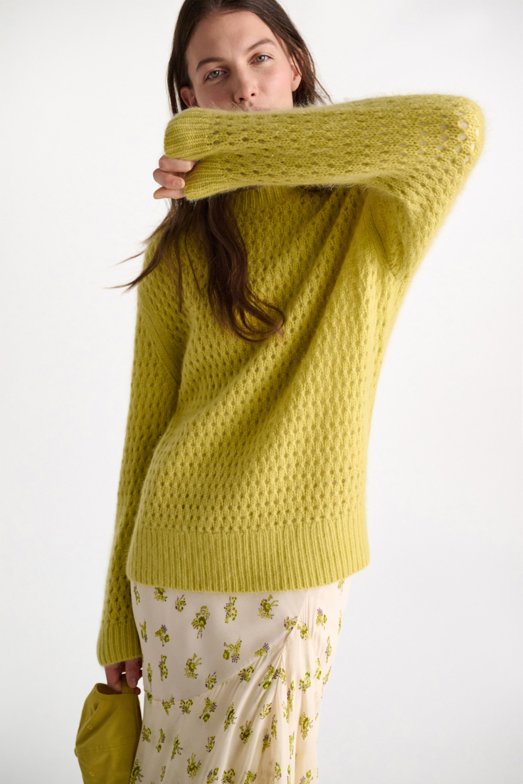 Dorothee Schumacher Pullover aus Merino und Kaschmir goldfinch