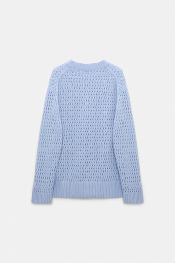 Dorothee Schumacher Open knit Merino-cashmere pullover arctic