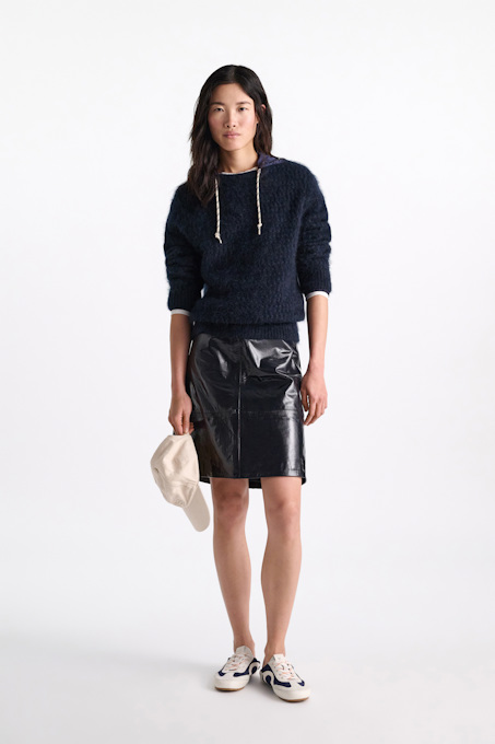 Open knit Merino-cashmere pullover