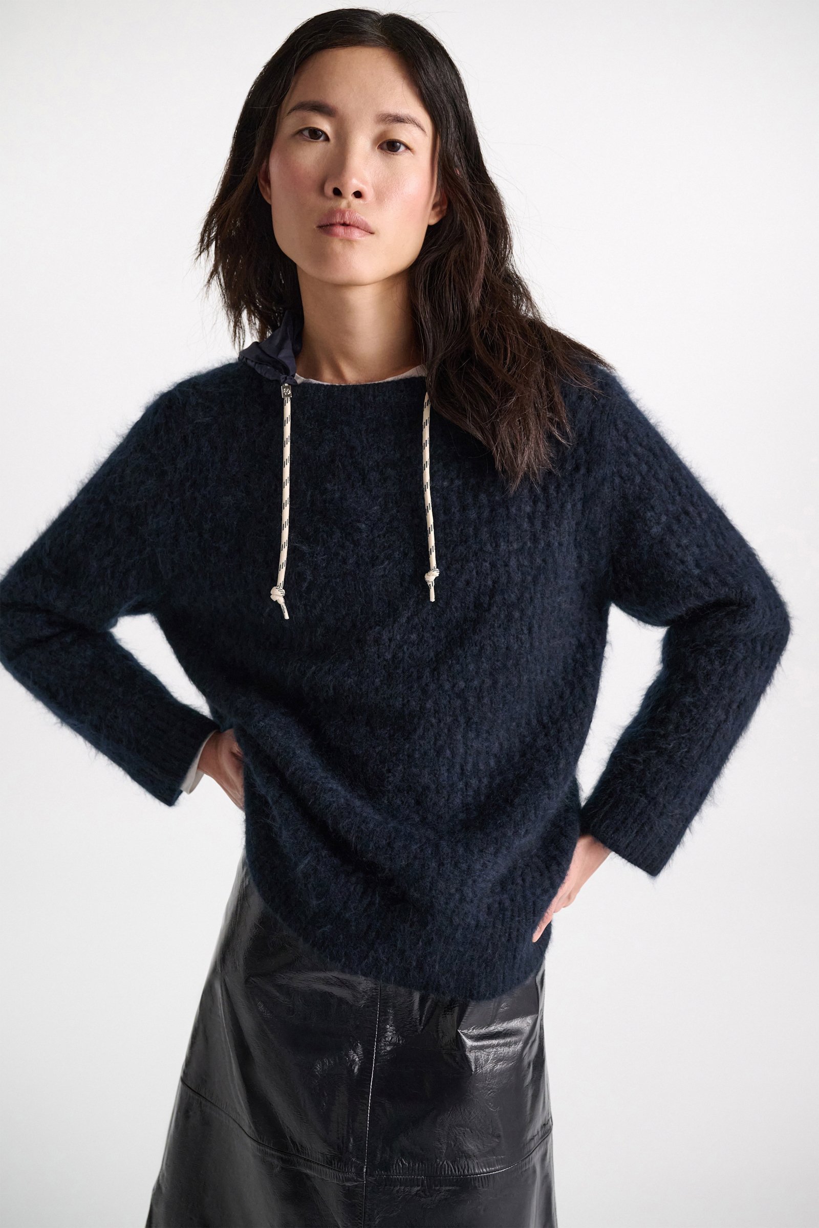 Dorothee Schumacher Pullover aus Merino und Kaschmir dark navy