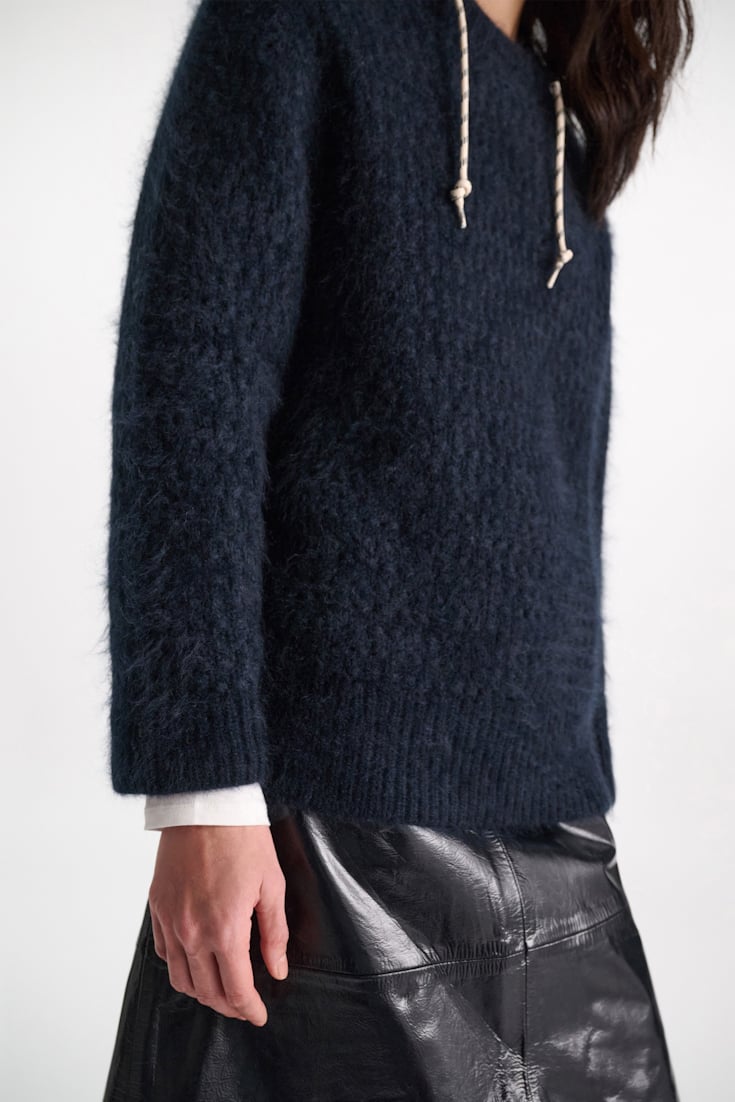 Dorothee Schumacher Pullover aus Merino und Kaschmir dark navy