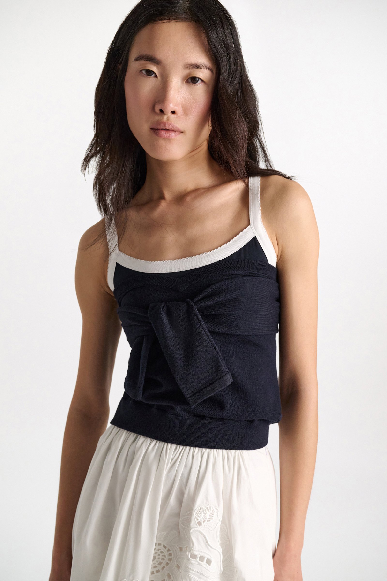 Dorothee Schumacher Pullover-tube top hybrid midnight