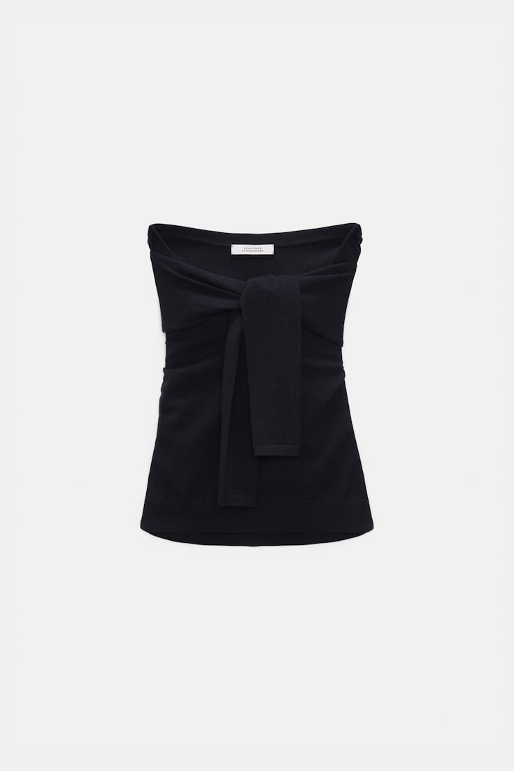 Dorothee Schumacher Pullover-tube top hybrid midnight