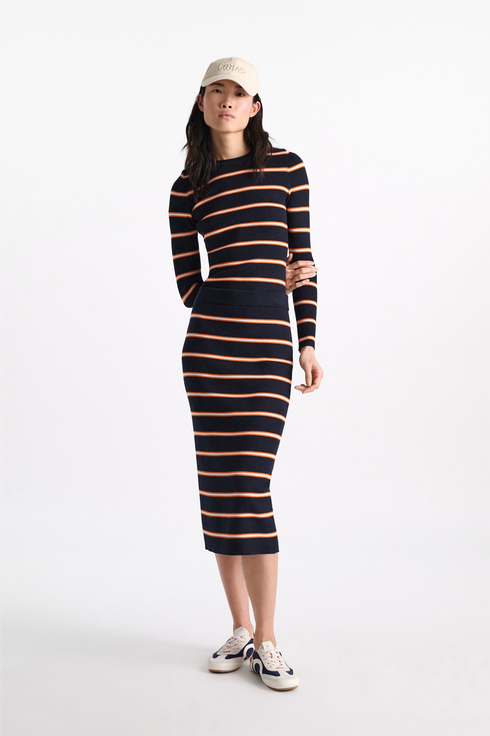 Dorothee Schumacher Striped knit pullover energetic blue trio