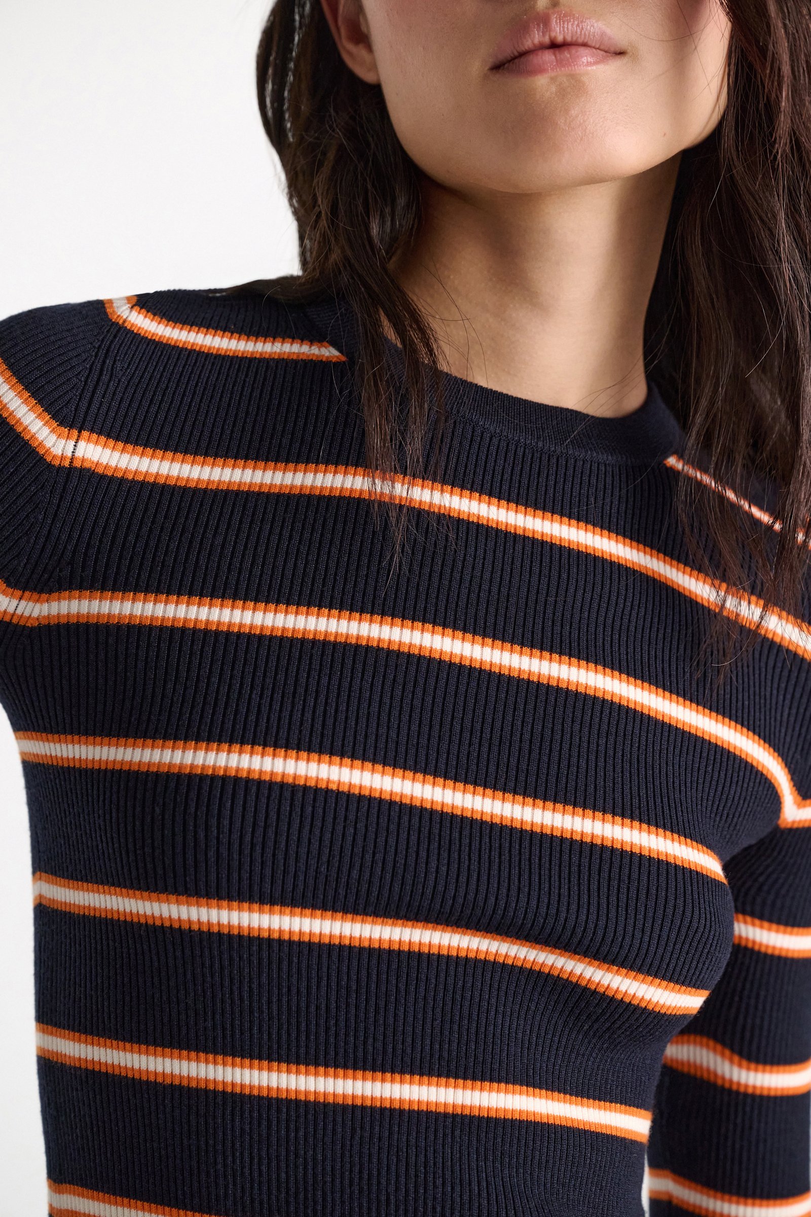 Dorothee Schumacher Striped knit pullover energetic blue trio